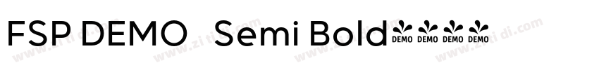 FSP DEMO   Semi Bold字体转换
